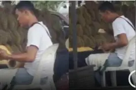 一盒榴莲一口痰恶心事件发生在马来并非泰国！视频封面