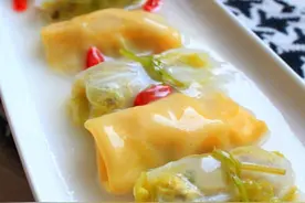 金玉满堂白菜肉卷 色香味俱全图片
