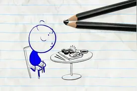 创意铅笔动画：不会用筷子的铅笔人视频封面