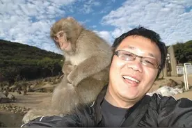 女友探班母猴吃醋 博士男与800只猴子同吃同住同洗澡图片