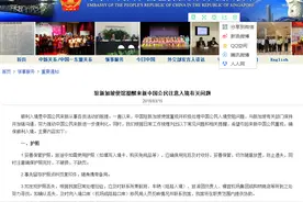 中使馆吁赴新加坡同胞注意入境问题 勿塞钱私了图片