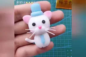 粘土制作可爱小猫咪，详细教程。
