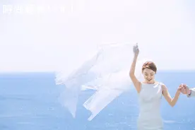 海景婚纱照欣赏  感受夏季清爽之美图片