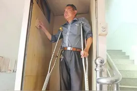 于都一残疾农民花费1万元自制电梯图片