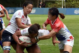 2018世界女子七人橄榄球外围赛 中国队19-7胜中国香港队图片
