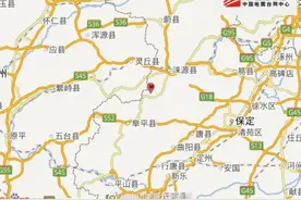河北保定市涞源县(爆破)1.4级地震 震源深度0千米图片