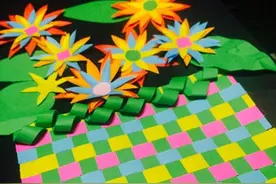 亲子手工纸艺剪贴花制作图解教程图片