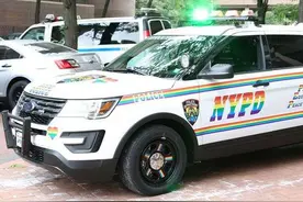 美车街拍 | NYPD纽约警车换新装！彩虹车是不是过分可爱了图片