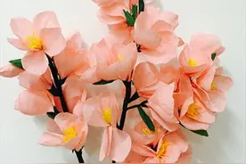 皱纹纸桃花仙子制作图解教程图片