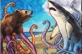 餐巾纸也能画画～图片