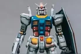 模型制作范例：RX-78-2 高达 MG3.0 旧化&装灯图片