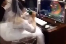 英雄联盟玩家有多疯狂，婚礼后都得玩把LOL！图片