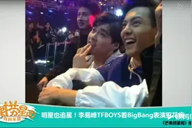 明星也追星！李易峰TFBOYS看BigBang表演犯花痴视频封面