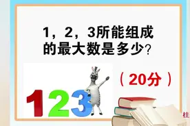 问：1，2，3所能组成的最大数是多少？视频封面