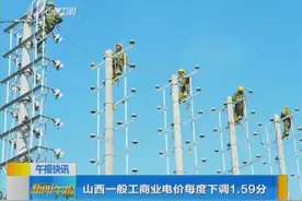 山西一般工商业电价每度下调1.59分