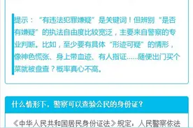 警察什么情况下可以盘查公民身份？遇到警察查验该怎么做？图片
