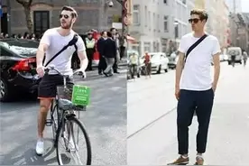 夏季里的潮男T恤穿搭技巧图片