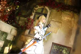 COS正片——纯白骑士saber Lily图片