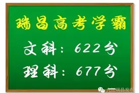 文科状元雷书婉622分，理科状元黄奇正677分！瑞昌高考学霸出炉！图片