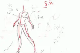 动漫少女S型身体线稿的画法图片
