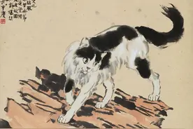 他画的猫和狮子一样，还能捉老鼠图片