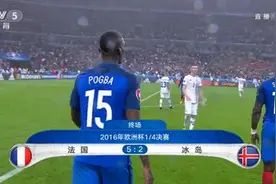 法国5-2大胜冰岛进4强 将与德国图片