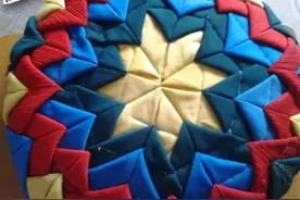 旧物利用 旧衣服DIY漂亮坐垫的做法详细教程图片