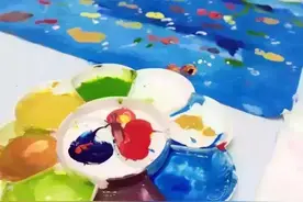 美妙的手指画[海里好多鱼]图片