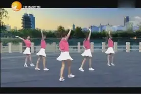 美女广场舞《泉水叮咚》太美了，看着看着就入神了！图片