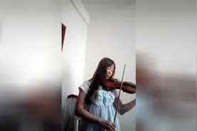 素颜美女小提琴拉弹：（四月是你的谎言）主题曲视频封面