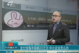 支付宝每年限额20万元 中小企业怎么办视频封面
