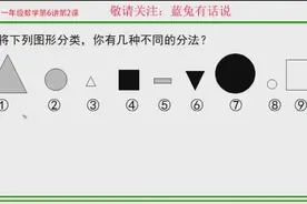 一年级数学，将下列图形分类，让孩子学会分类方法很重要视频封面