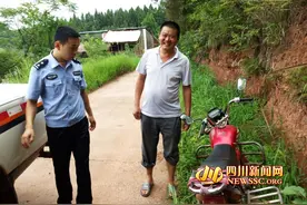 车主骑车钓鱼忘拔车钥匙 为防盗民警苦等一小时图片
