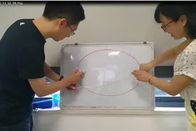 看两个老师如何画椭圆图片