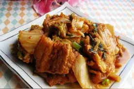 韩式泡菜五花肉 肥而不腻 好好吃图片