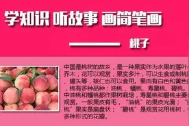 学知识、听故事、画简笔画——桃子图片