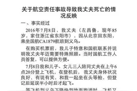 85岁老人乘飞机时死亡 家属称国航延误救治图片