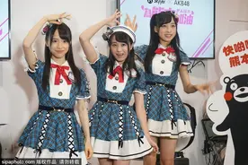AKB48三成员到港为熊本加油 蓬蓬裙超萌亮相图片