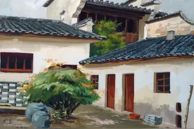 返璞归真探宏村 |  画师卢国新宏村写生作品欣赏图片