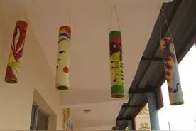 幼儿园走廊吊饰作品欣赏图片