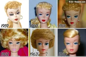 1959至2016：56年来芭比娃娃的发展史，你更喜欢哪一个图片