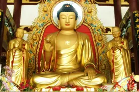 释迦牟尼佛与阿弥陀佛往世曾经为兄弟，共同宣讲法华经图片