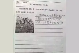 成都某小学看图作文 神作频出图片