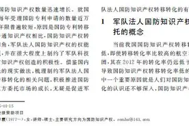 军队法人国防知识产权第三方委托问题研究图片