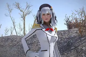 辐射4舰娘MOD 舰娘鹿岛服装及发型MOD汉化版图片