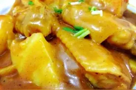 土豆焖鸡翅作为下酒菜上档次，当下饭菜又是别具风味图片