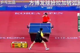 如何拉加转弧圈之30方博发球抢拉加转弧圈球2016韩国赛八强图片