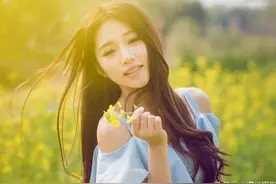 妹纸化身花仙子图片