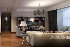 东方鼎盛御府140平四房现代简约黑白灰及原木设计图片