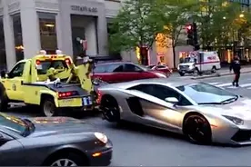 650万兰博基尼，被这样来拖，求车主看到后阴影面积图片